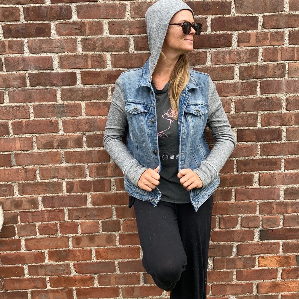 Denim/Sweatshirt Jacket Harper Sz M